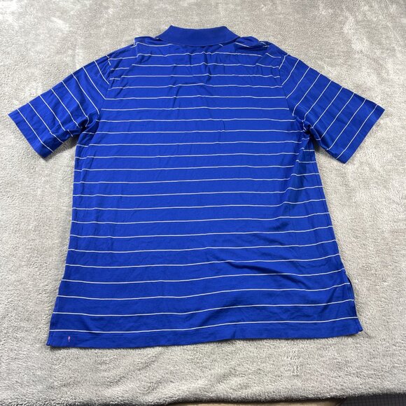 Polo Golf Ralph Lauren Mens Shirt L‎ Blue White Stripe Button Up Outdoorsy Gorp - Picture 7 of 11